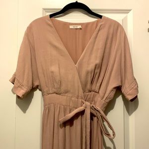 Dusty rose midi dress